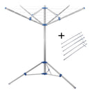 Camping Wäschespinne 15 Meter Leine, Spannweite 152 cm , Höhe 150 cm + Heringe – Haba