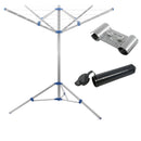 Camping Wäschespinne 15 M Leine Spannweite 152cm Höhe 150cm + Befestigungsklemme – Haba