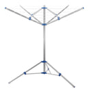 Camping Wäschespinne 15 Meter Leine, Spannweite 152 cm , Höhe 150 cm,Tragetasche – Haba