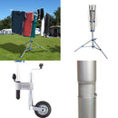 Camping Wäschespinne 15 Meter Leine, Spannweite 152 cm , Höhe 150 cm,Tragetasche – Haba