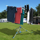 Camping Wäschespinne 13 Meter Leine Höhe 140 cm Tragetasche Wäschereck Komfort – Kommt ganz groß raus!