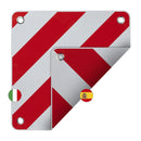 2in1 Warntafel für Italien + Spanien PVC 50x50 reflektierend - Reise Warnschild – ProPlus