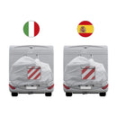 2in1 Warntafel für Italien + Spanien PVC 50x50 reflektierend - Reise Warnschild – ProPlus