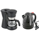 Set Camp4 Kaffeemaschine 12V 4-6 Tassen, Dauerfilter + Wasserkocher 1L 12V 150W – Camp4