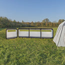 Windschutz Windbarikade aufblasbar | 150D Polyester | 160x140 cm | grau – ProPlus