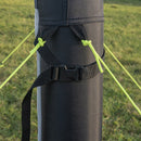 Windschutz Windbarikade aufblasbar | 150D Polyester | 160x140 cm | grau – ProPlus