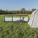 Windschutz Windbarikade aufblasbar | 150D Polyester | 480x140 cm | grau – ProPlus