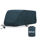 Deiwo Essential Wohnwagen Schutzhülle 610x220x250cm inkl. Deichselhaube, Abdeckung – Deiwo
