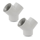 2x Y Stück für Warmluftrohre Truma Grau für 65 mm TS Y-Stück – Truma