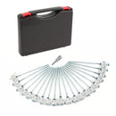Schraubheringe Erdnägel für Camping + Zelt Heringe Set medium bis hart – Vergiss deine Heringesammlung und geh lieber angeln!