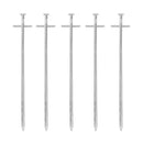 Zeltheringe für harte Böden 10er Set, silber, 23 cm, Stahl – Zeltheringe mit Nagelkopf und Quernagel für extrem harte Böden.