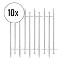 Zeltheringe für harte Böden 10er Set, silber, 23 cm, Stahl – Zeltheringe mit Nagelkopf und Quernagel für extrem harte Böden.