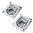2x APT  Zurrmulde mit Feder 100mm x 95mm Zugkraft 800Kg verzinkt 60mm Ringöse – APT