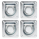 4x APT  Zurrmulde mit Feder 100mm x 95mm Zugkraft 800Kg verzinkt 60mm Ringöse – APT