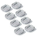 8er Set Zurrmulde 89 x 85 mm Bruchlast 1480 kg verzinkt 70 x 62 mm Ringöse – APT