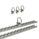 Zurrschienen Alu 60cm 2er Set  inkl 4x Fitting mit Öse & Befestigungsmaterial – HTD