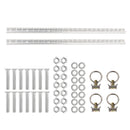 Zurrschienen Alu 60cm 2er Set  inkl 4x Fitting mit Öse & Befestigungsmaterial – HTD