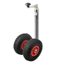 Zwillingstützrad  300KG 48mm Luft Reifen  Doppel Rad  Bugrad  Stützrad – Stützrad mit automatik Rad max.